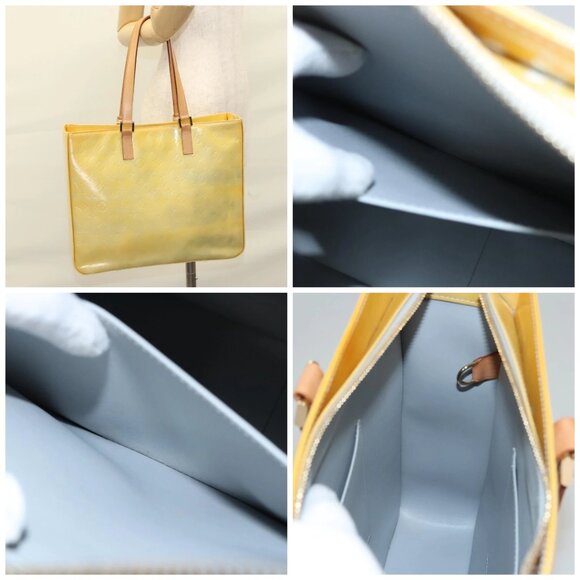 LOUIS VUITTON Monogram Vernis Columbus Tote Bag Gris - Picture 16 of 16